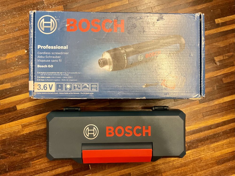 USB-C BOSCH GO gen 3.0 2.0Ah 360 obr 1-5Nm 3.6V li-ion wkrętak 2025
