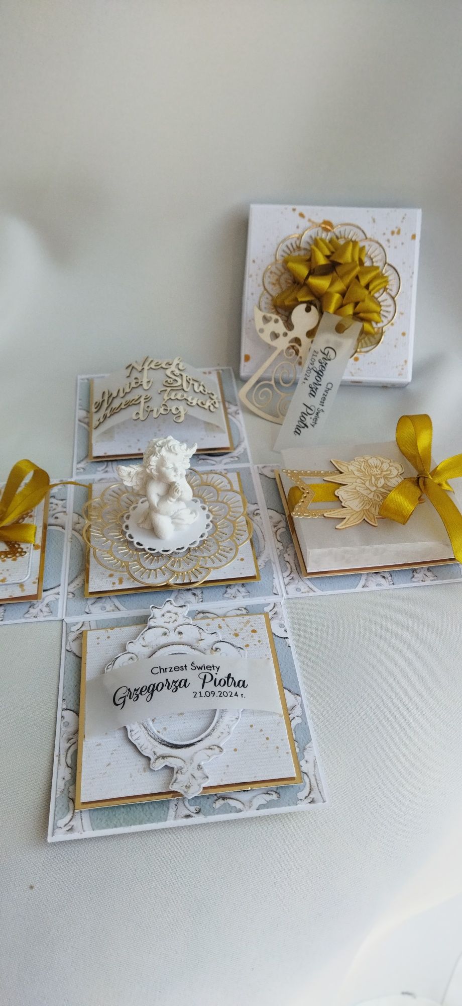 Exploding box premium. Chrzest Święty personalizowany