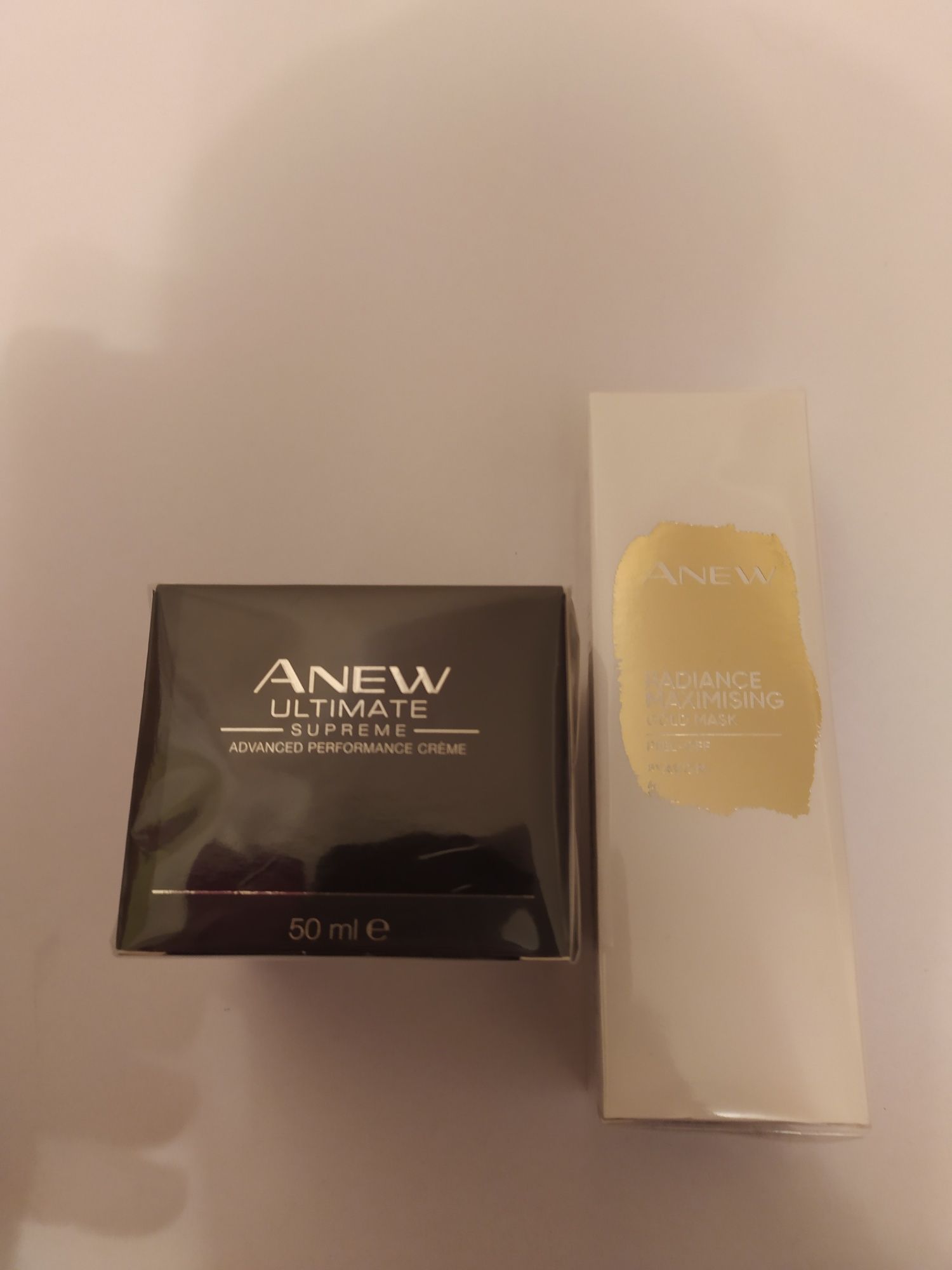 Avon zestaw maseczka peel off srebna emulsja na noc z protinolem anew