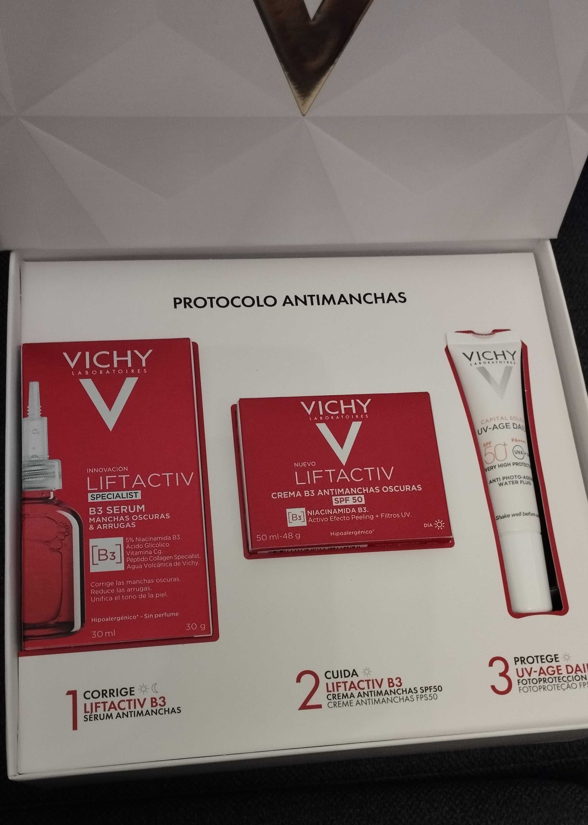 VICHY LIFTACTIV B3 CREME+SP B3 Sérum+ Fotoprotetor SPF50+ 15ml.