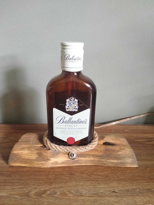 Lampka z butelki, prezent, loft, vintage