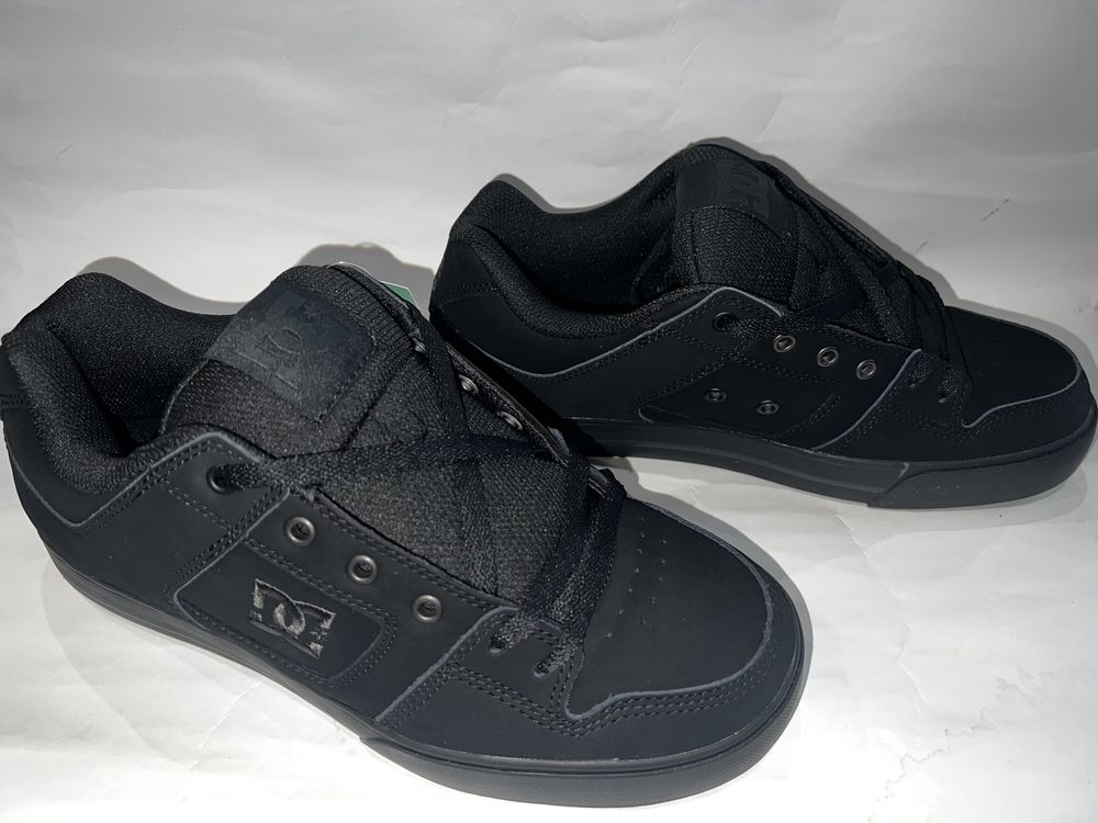 Шкіряні кеди Dc shoes 42,5 ус. 27,5 Pure кеды чорні