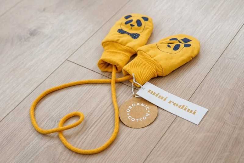 Nowe rękawiczki Mini Rodini 68/74 Panda baby glove
