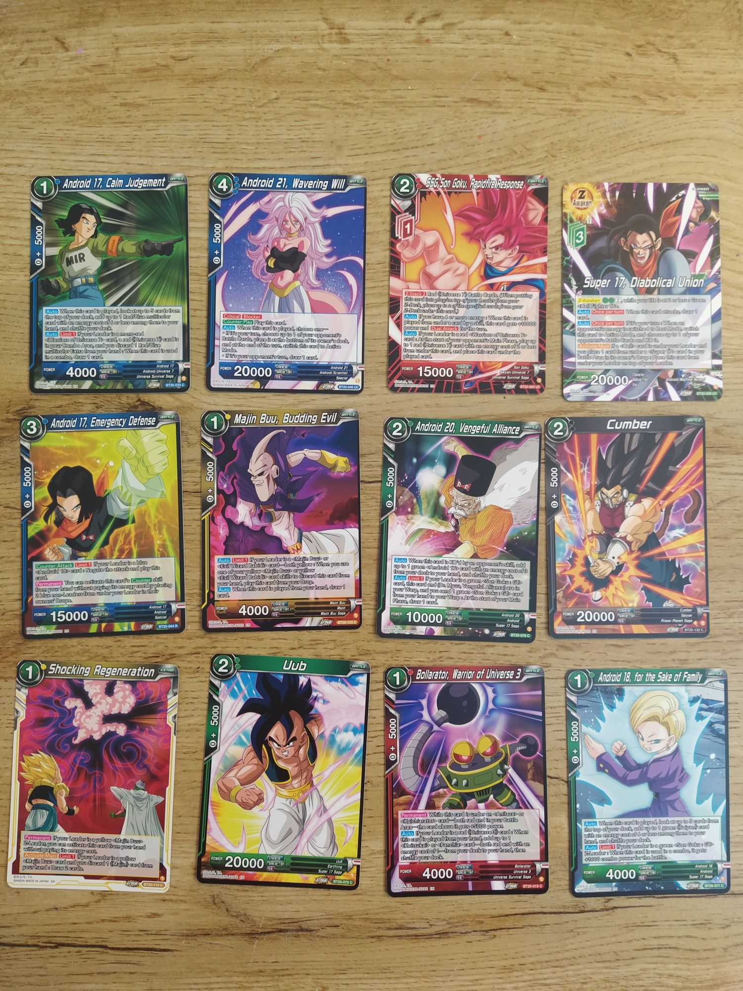 3 - cartas DragonBall