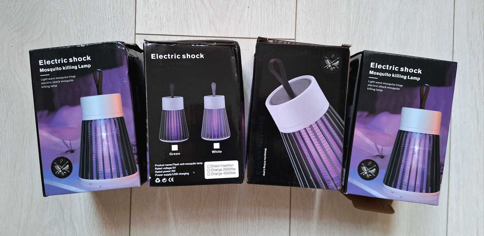 Lampa UV owadobójcza na Komary Muchy Owady 4 szt