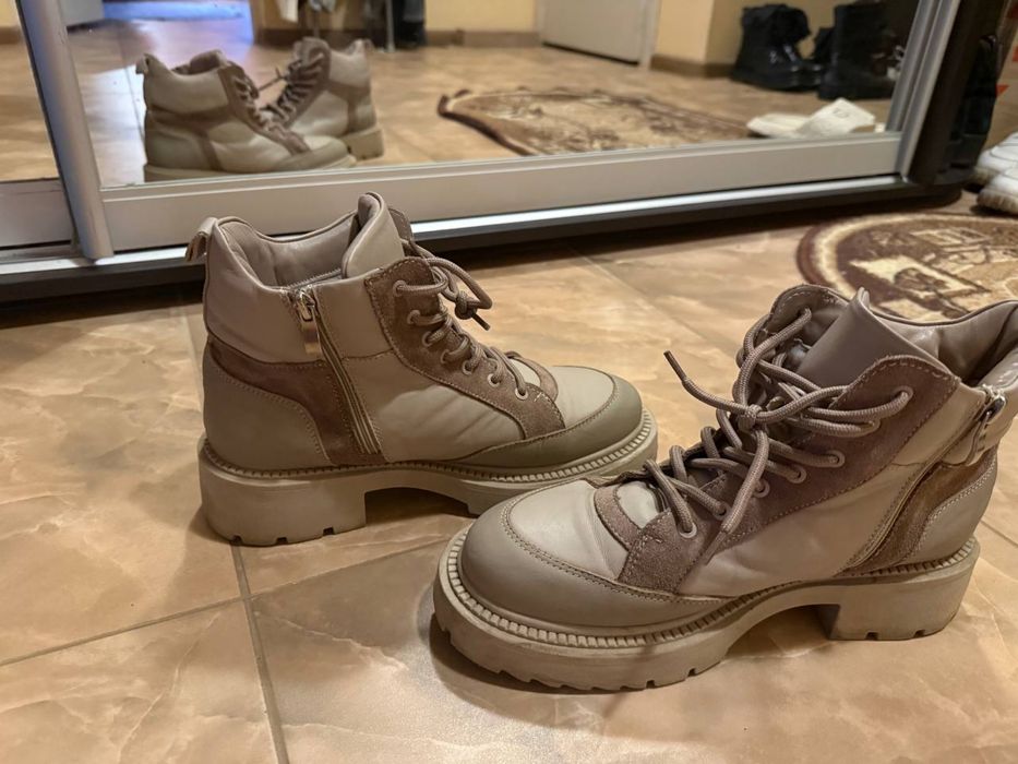 Зимові ботинки па широку ніжку, р.40