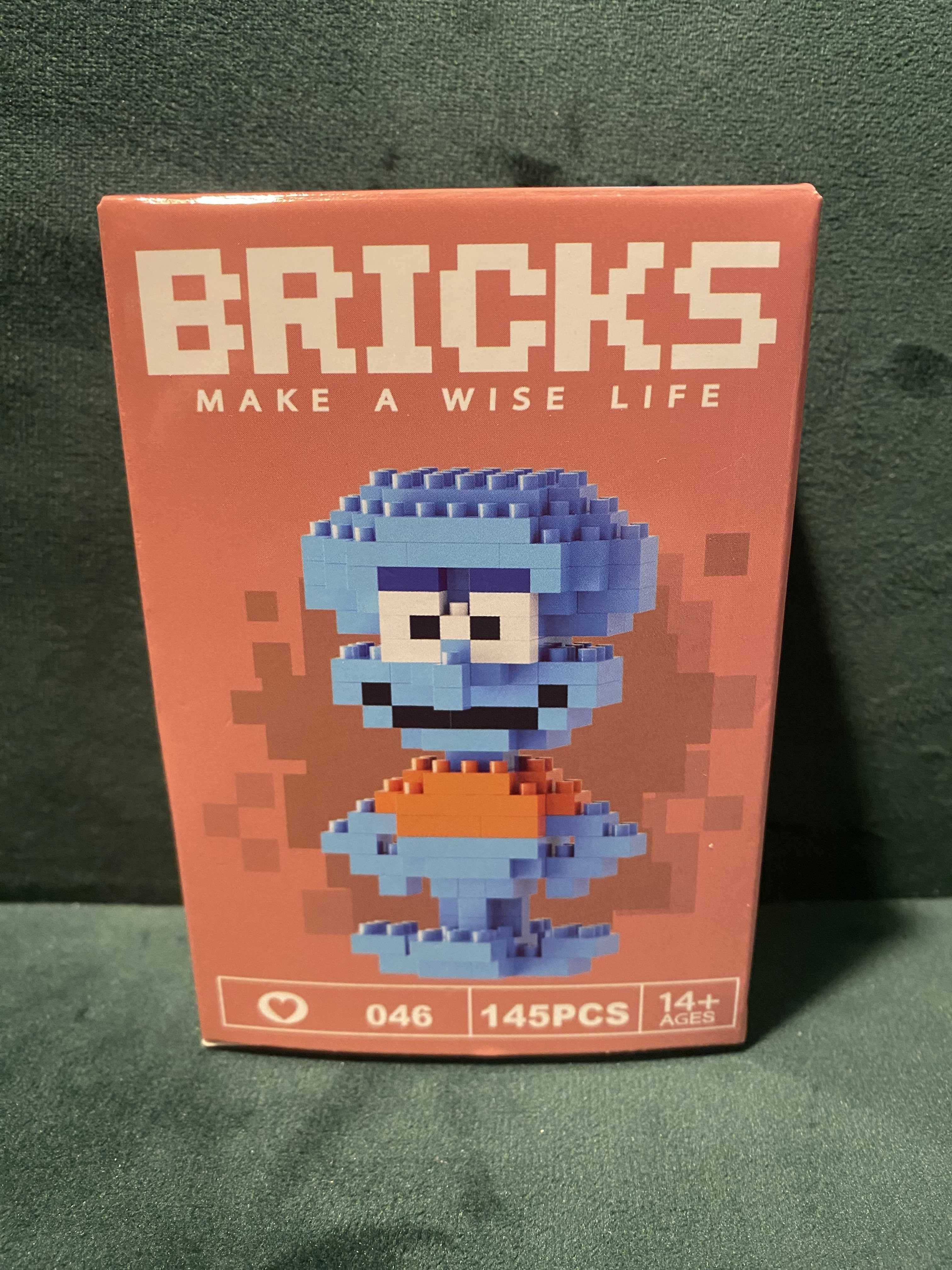Klocki konstrukcyjne Bricks Spongebob Skalmar Obłynos 145 elementów