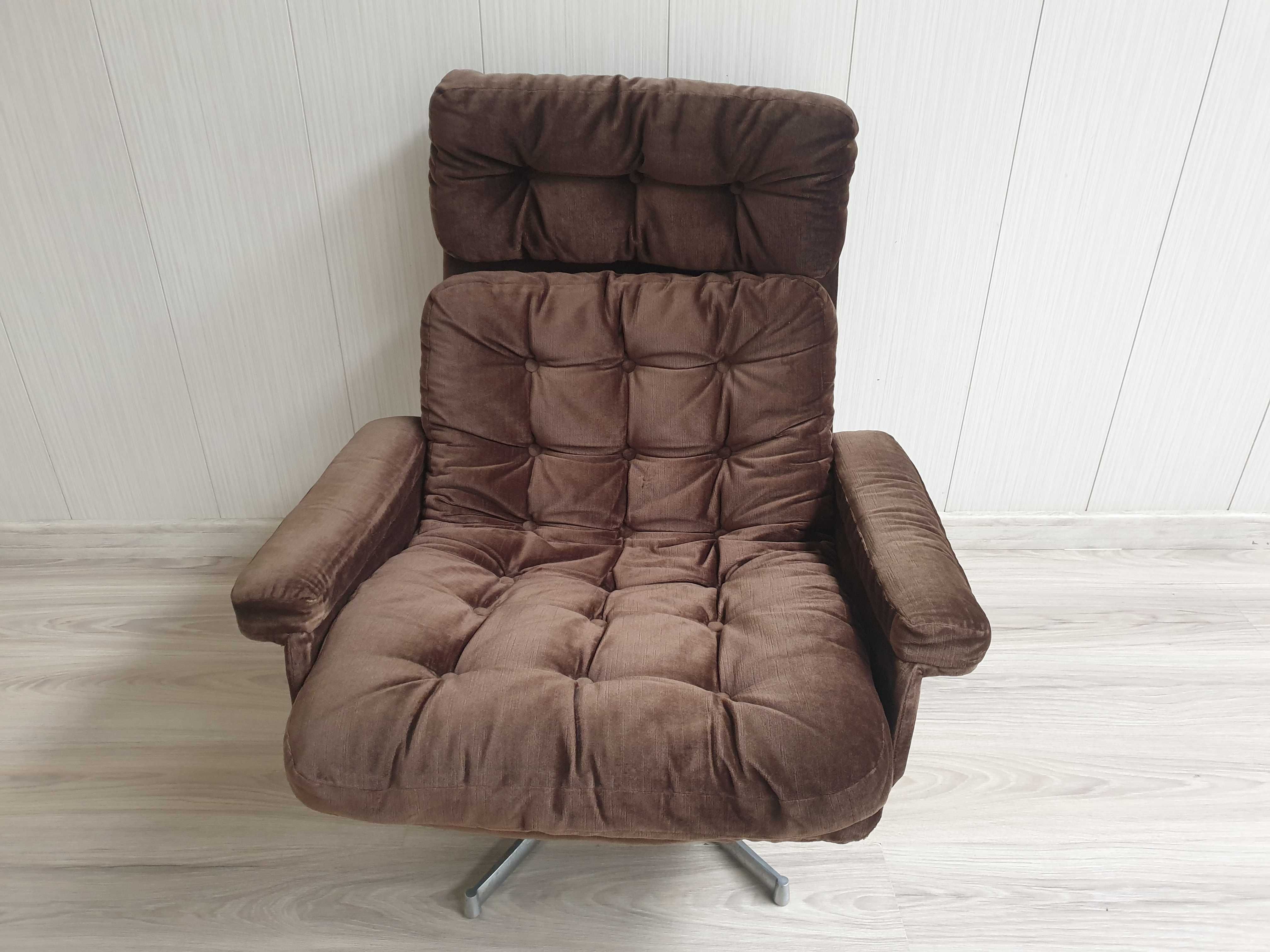 fotel vintage relaks klasyk lounge lata 60 70