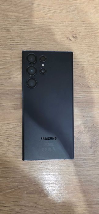 Samsung S23 Ultra Czarny, folia i szkło ochronne