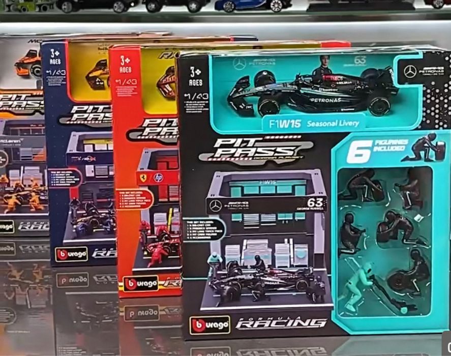 F1 pit stop/boxes 2025 tamanho 1:43