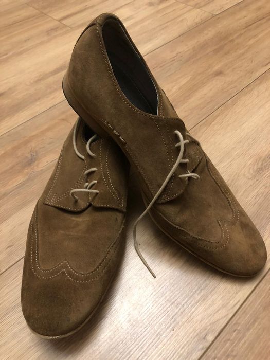 Buty zamszowe skórzane Roberto Santi 41