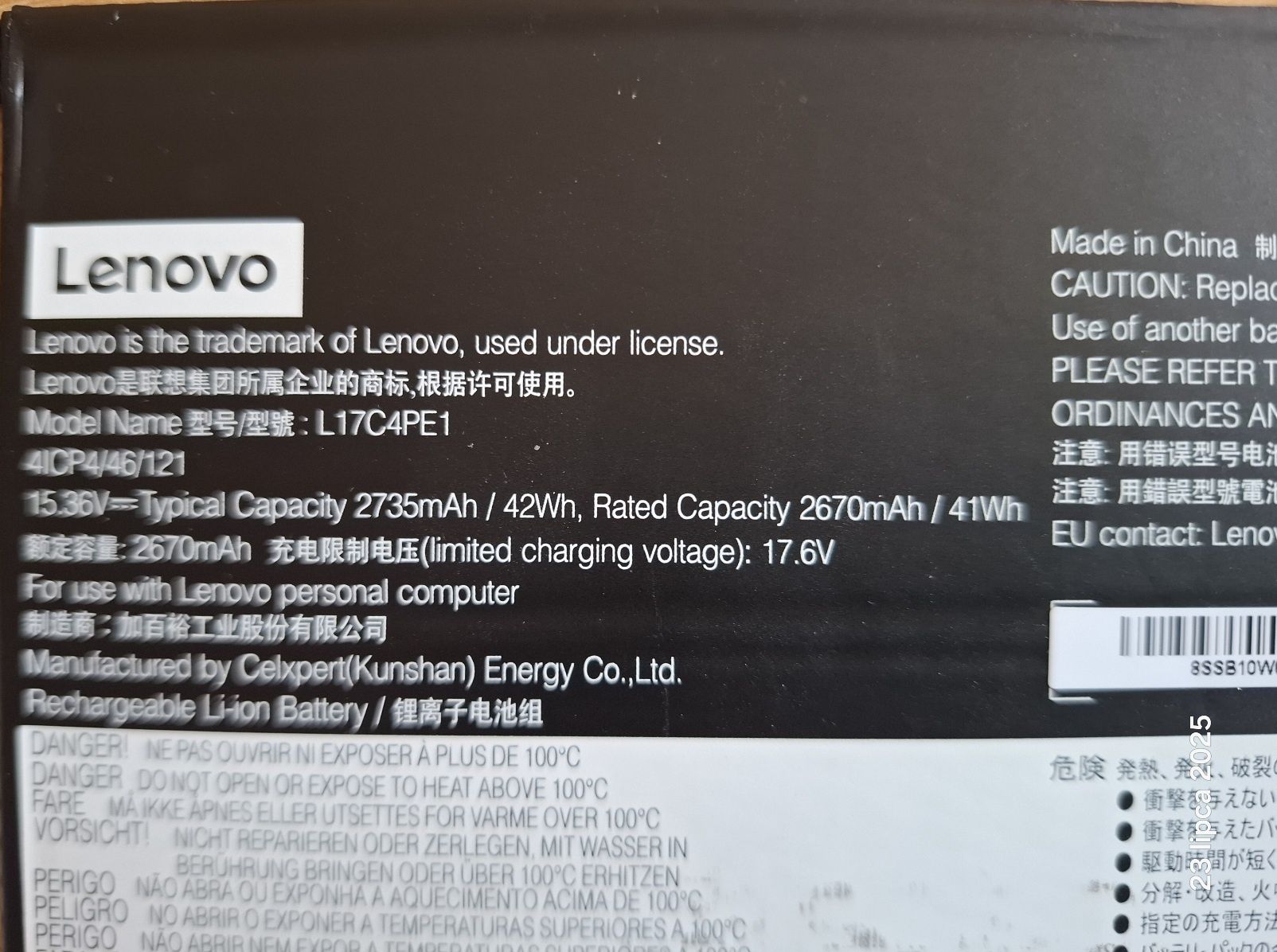 Bateria do laptopa Lenovo YOGA S730-13