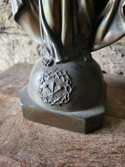 Francuska figurka Cynkal Pan Jezus Zbawiciel