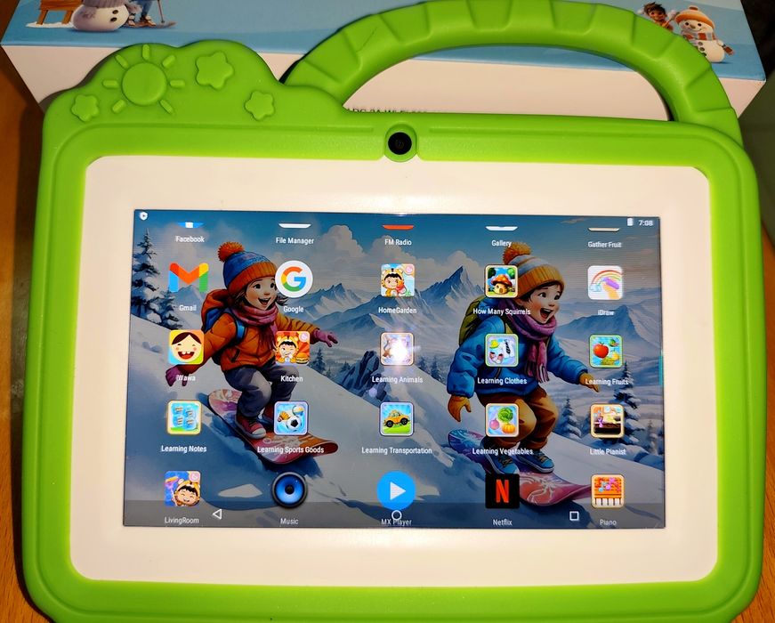 Tablet Infantil Nodizz Npad708 – Verde, Como Novo!