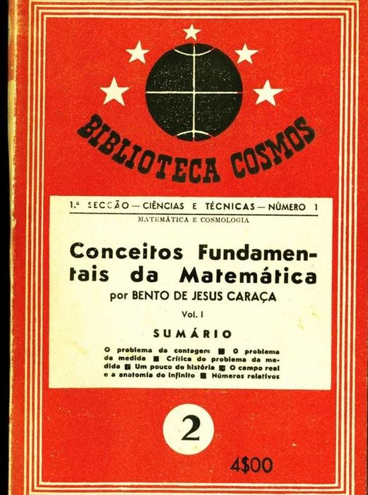 Conceitos Fundamentais da Matemática - Bento de Jesus Caraça - Vol. 1