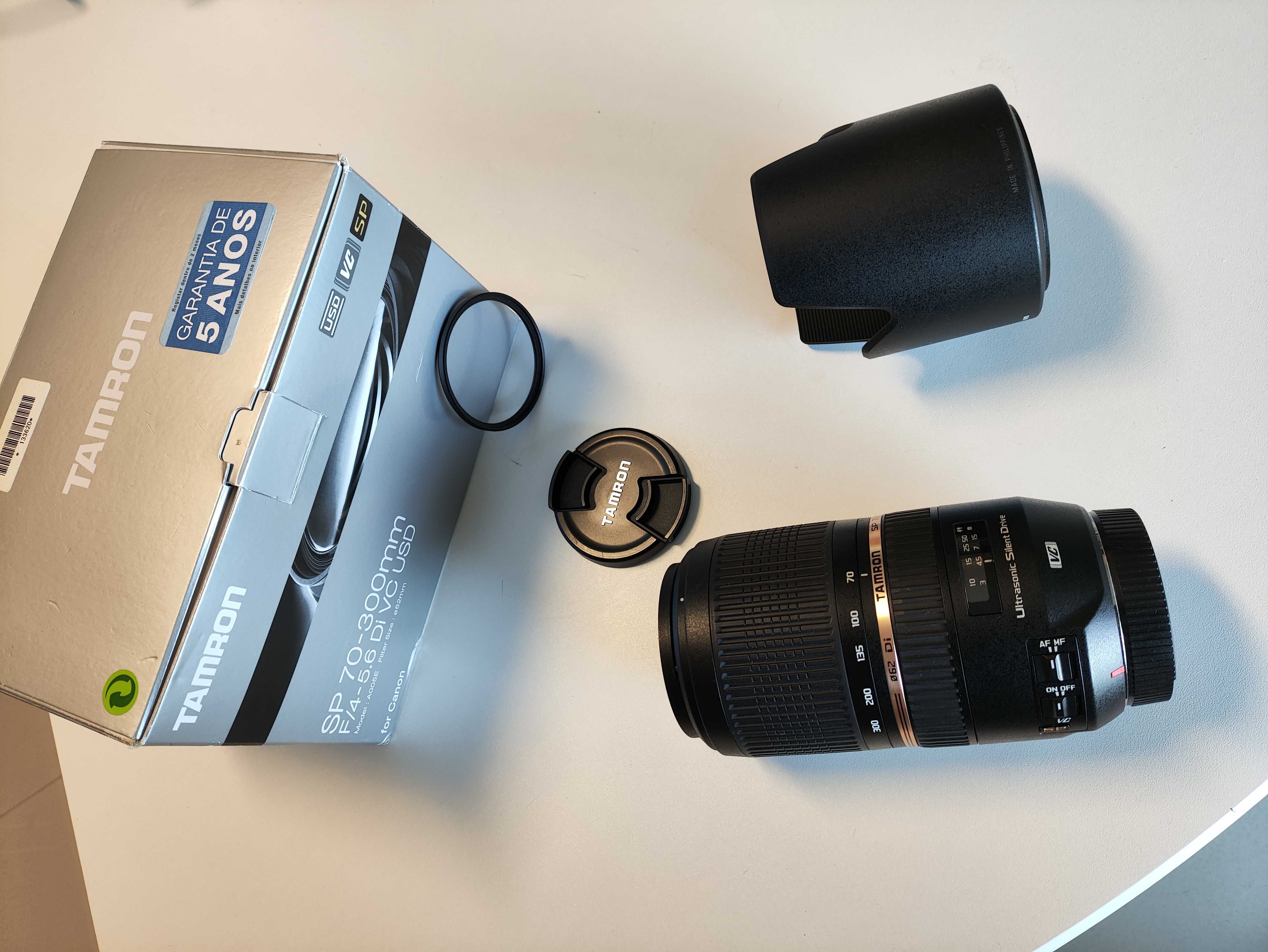 Objectiva TAMRON SP 70-300mm F/4-5.6 Di VC USD Full Frame EF (Canon)
