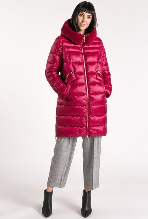 OKAZJA kurtka /plaszcz czerwony zimowy 46,pikowany Monnari