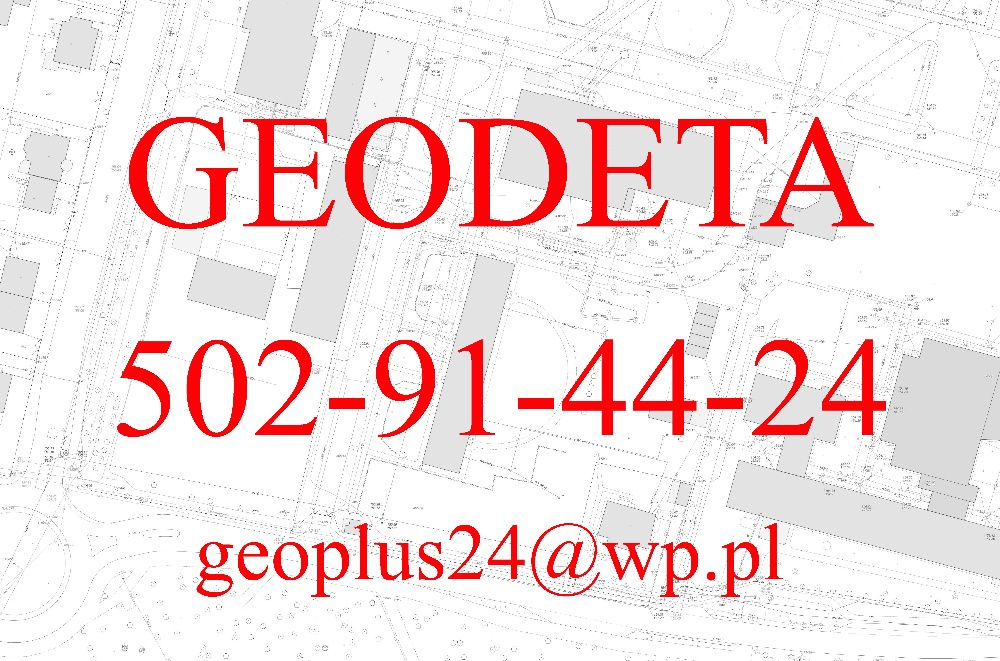 Geodeta Warszawa i powiaty sąsiednie