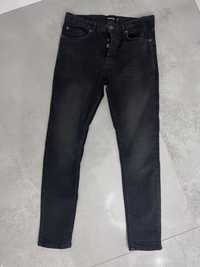czarne spodnie jeansy skinny Bench 30W 30L