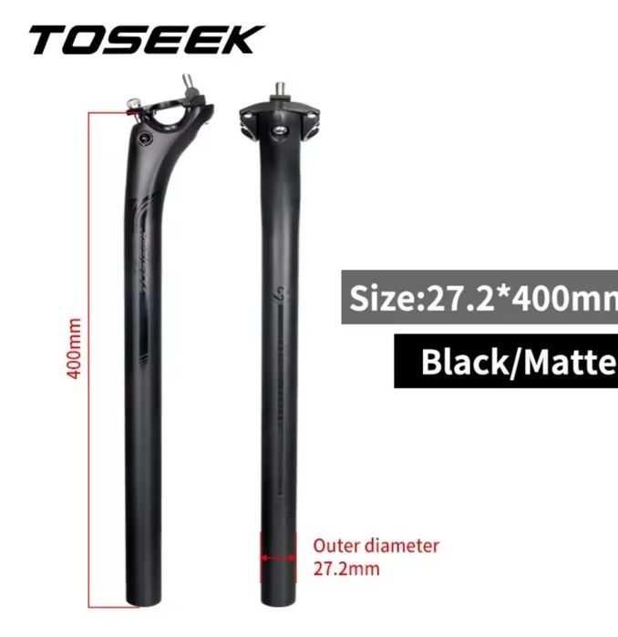 Sztyca podsiodłowa 27,2 karbon carbon toseek 35 i 40 cm