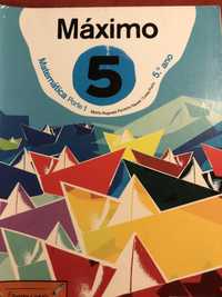 “Máximo 5” - Livros de matemática - 5° ano, da Porto Editora