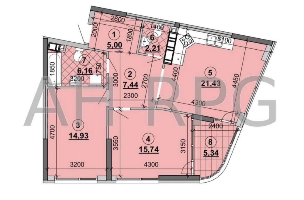 Продам видову на Дніпро 2к квартиру 80м2, ЖК Грейт ( Great ), 2c2