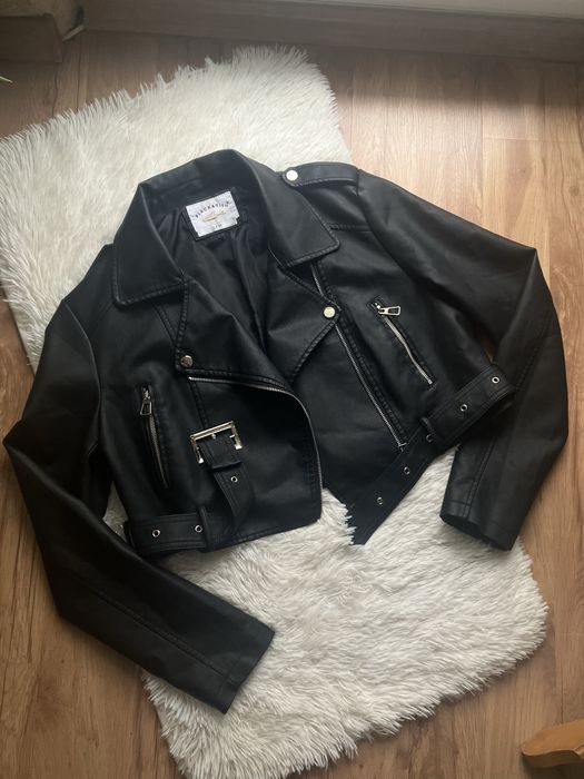 krótka kurtka skórzana ramoneska S/M