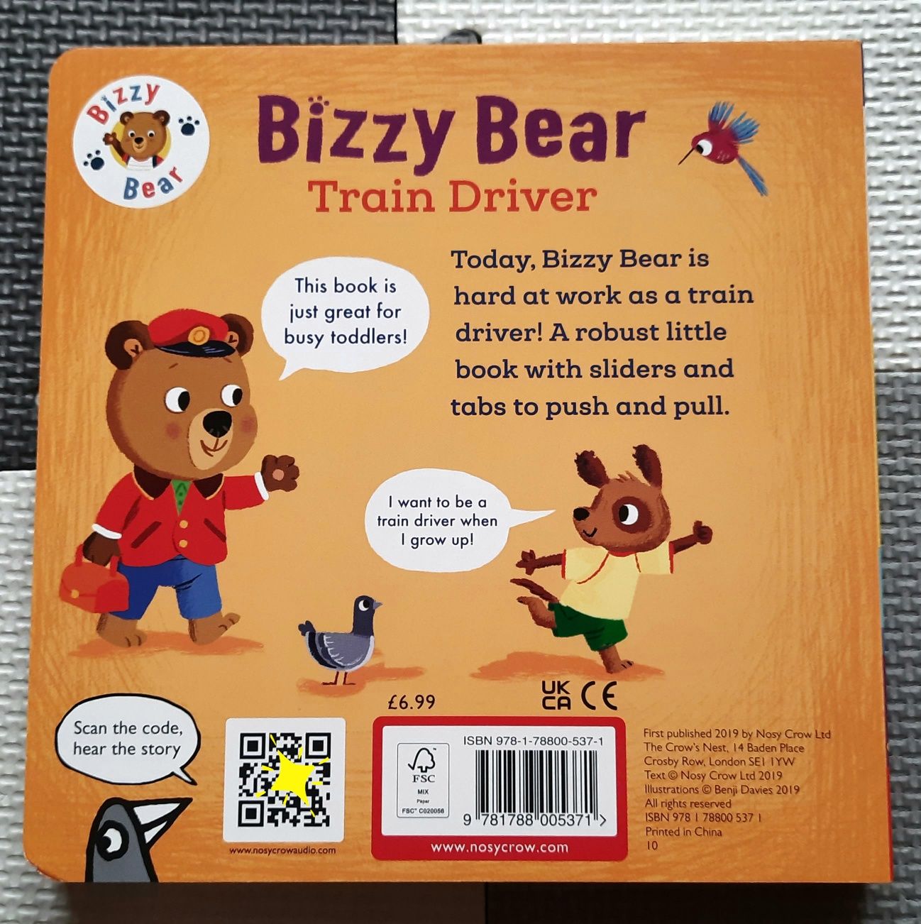 NOWA Bizzy Bear Train Driver miś pracuś książeczka po angielsku