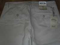 NOWE spodnie CERTIFIED  W32 L30  slim 100% cotton jasno beżowe