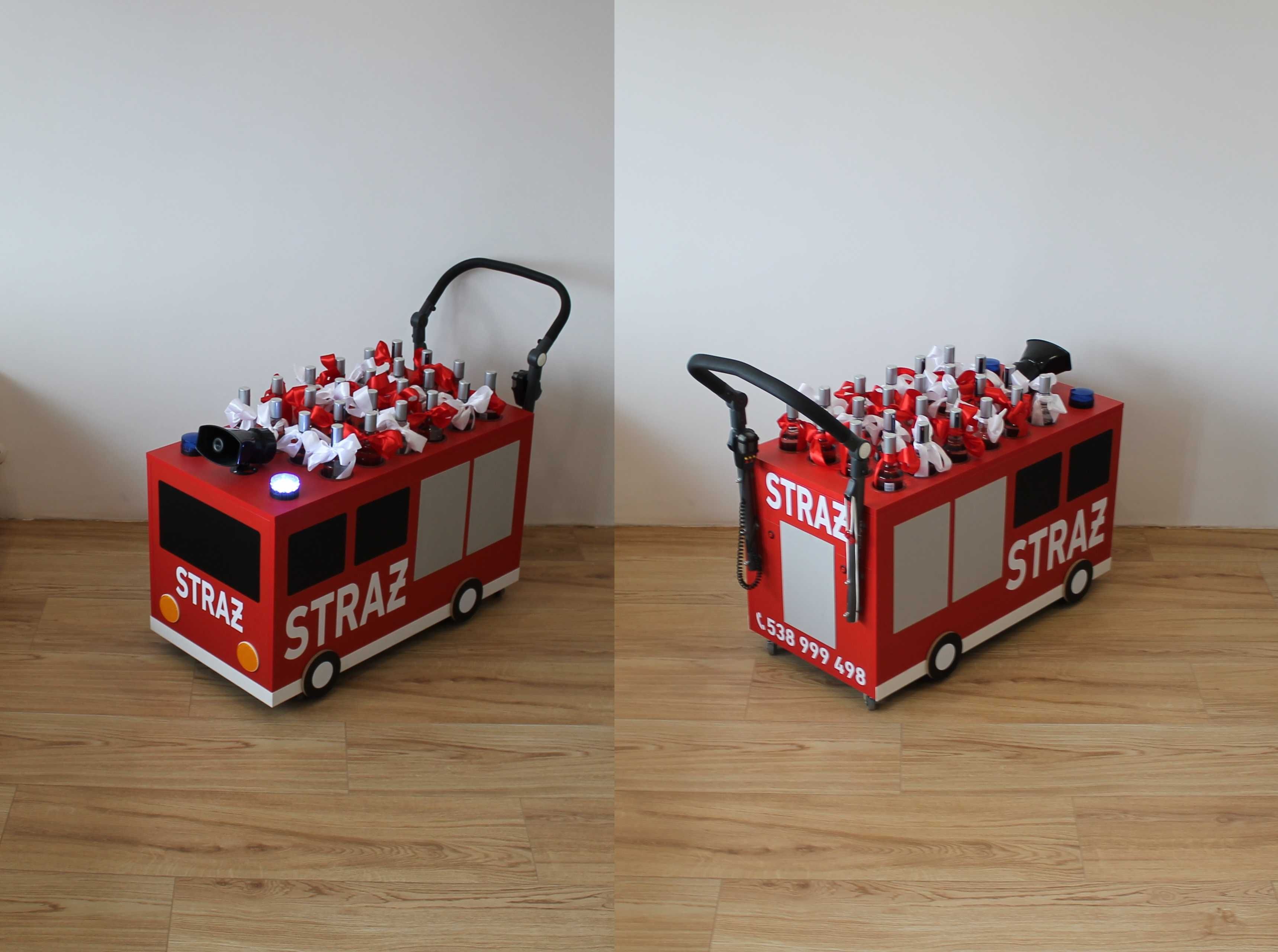 Wódkowóz Straż auto do przewożenia alkoholu na wesele MEGAFON syrena