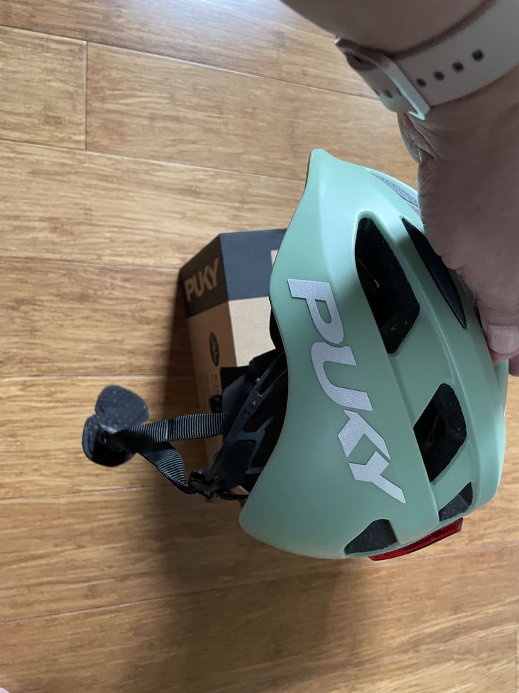 Kask roweowy Puky zielony rozmiar S