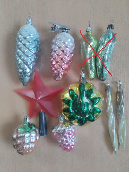 Ёлочные игрушки времён СССР