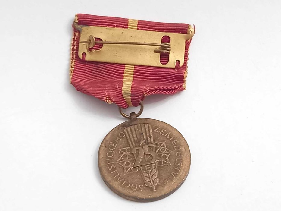 Czechosłowacki medal 25 lat Rolnictwa Socjalistycznego