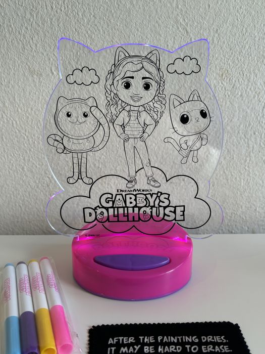 Candeeiro de Pintar Gabby’s Dollhouse