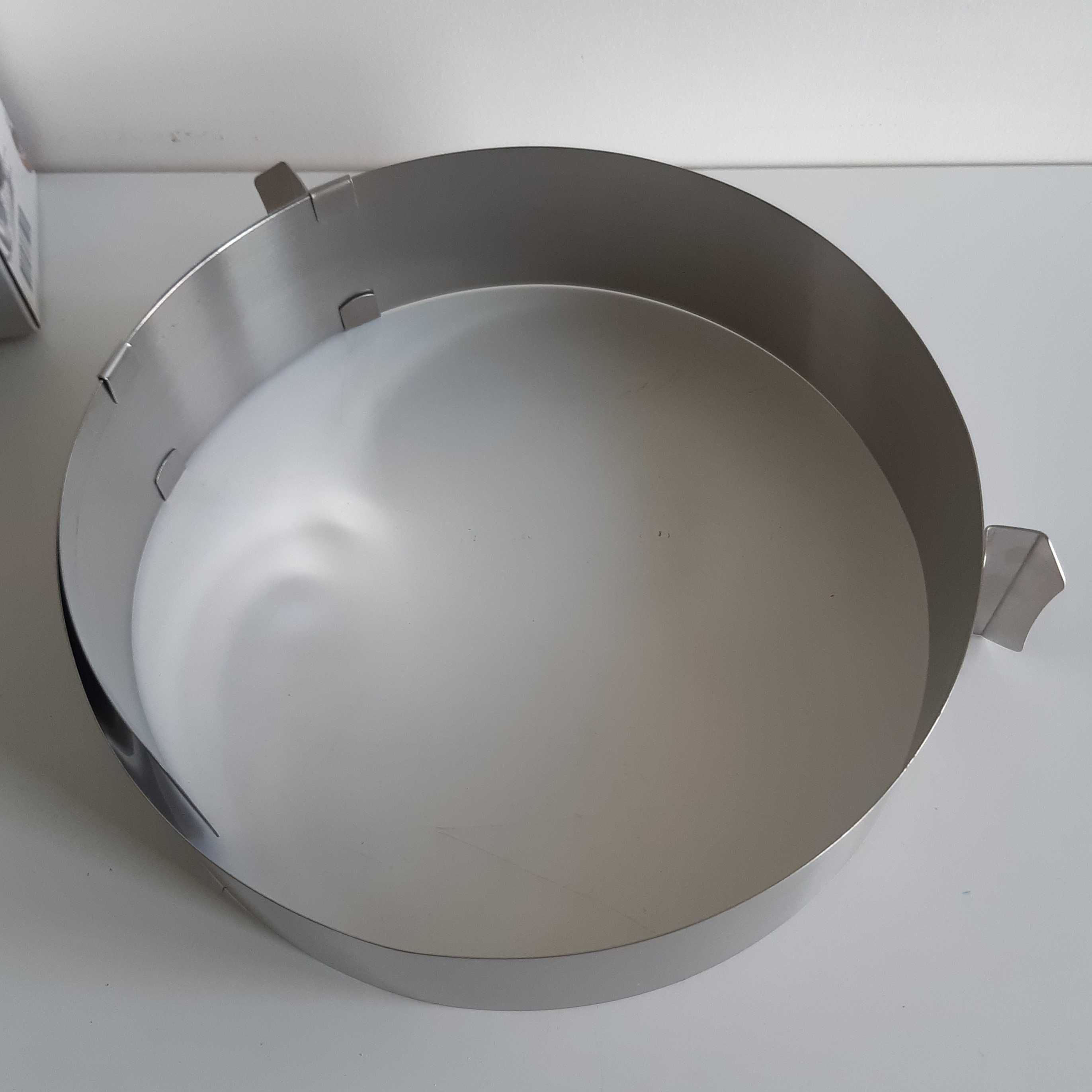 Retro Antigo Aro p/ Tarte Ajustável Aço Inox LIDL Novo na Caixa