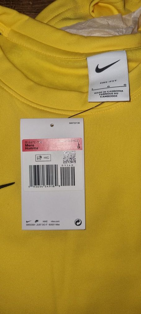 Nowa! Koszulka z długim rękawem treningowa Nike BV6875.719 L