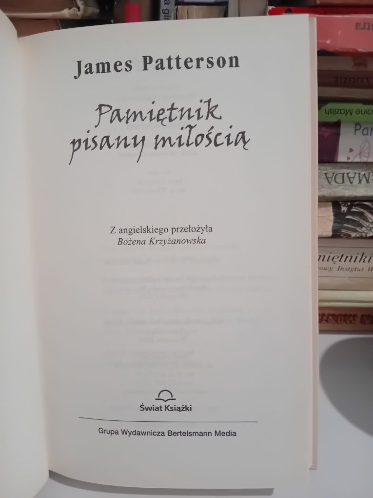 James Patterson Pamiętnik pisany miłością