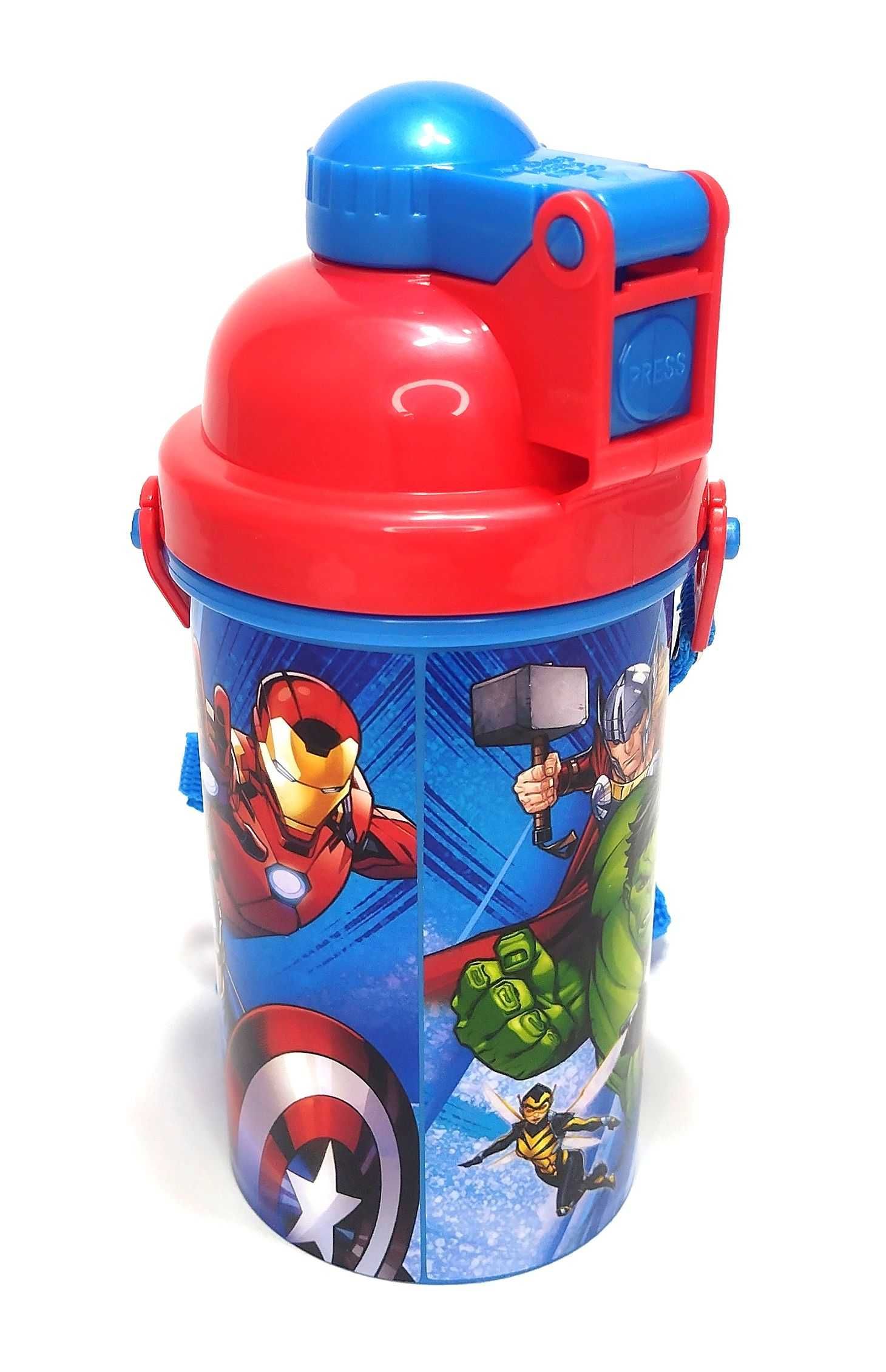 Flip-top kubek na napoje ze słomką Avengers