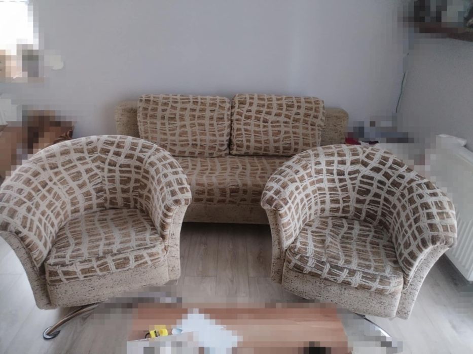 Kanapa fotele na działkę oddam