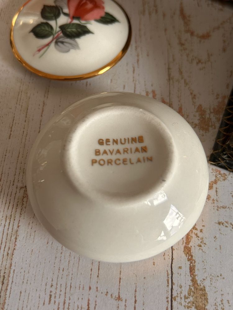 Genuine bavarian porcelain фарфоровий вінтажний флакон  для парфумерії