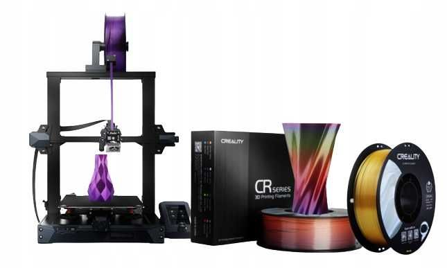 Пластик, філамент 3D принтера CREALITY PLA Silk 1.75mm 1кг Pink/Purple