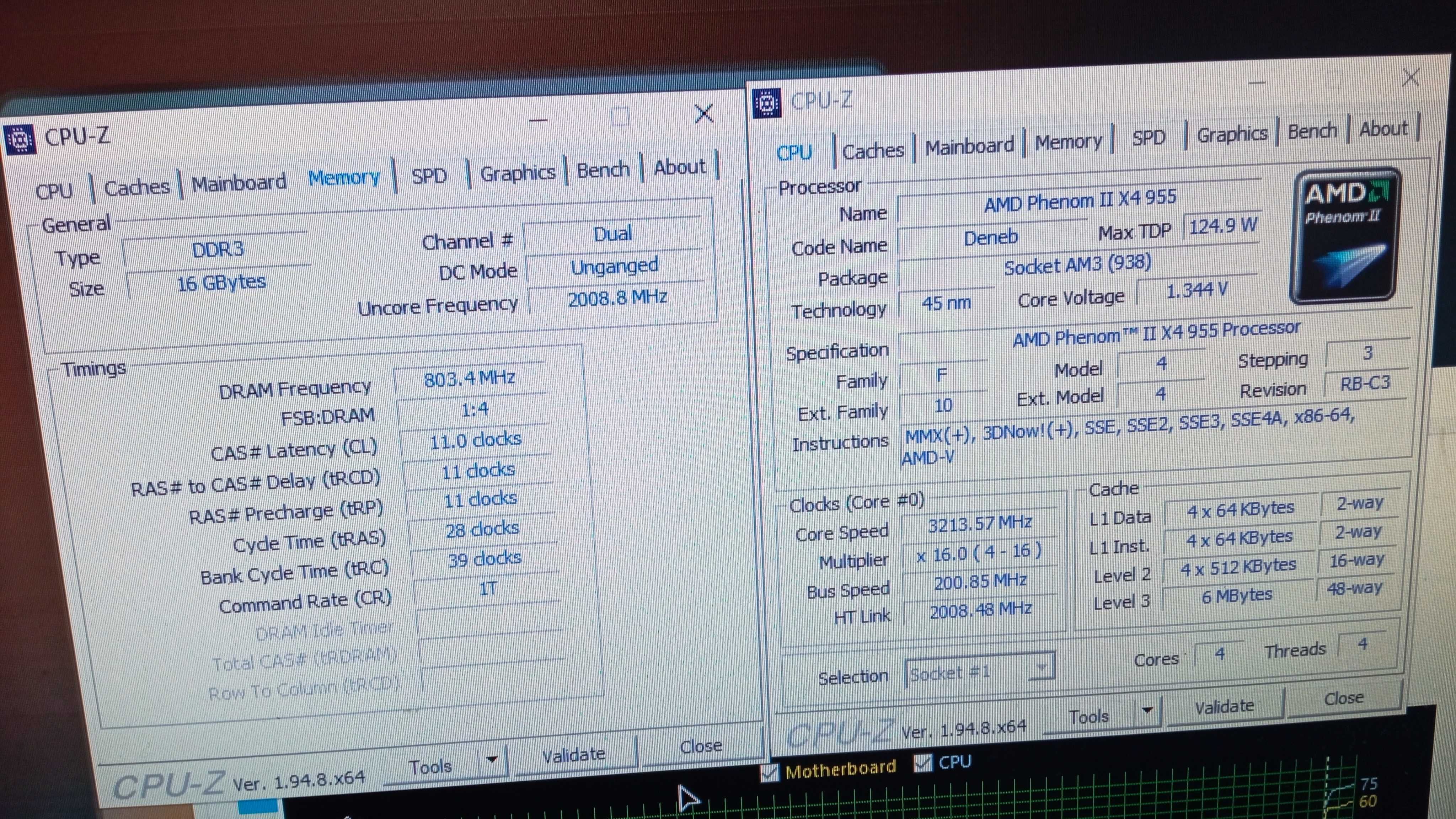 Процессор  Phenom II X4 955, 3215 MHz , sAM3/TDP= 125W !