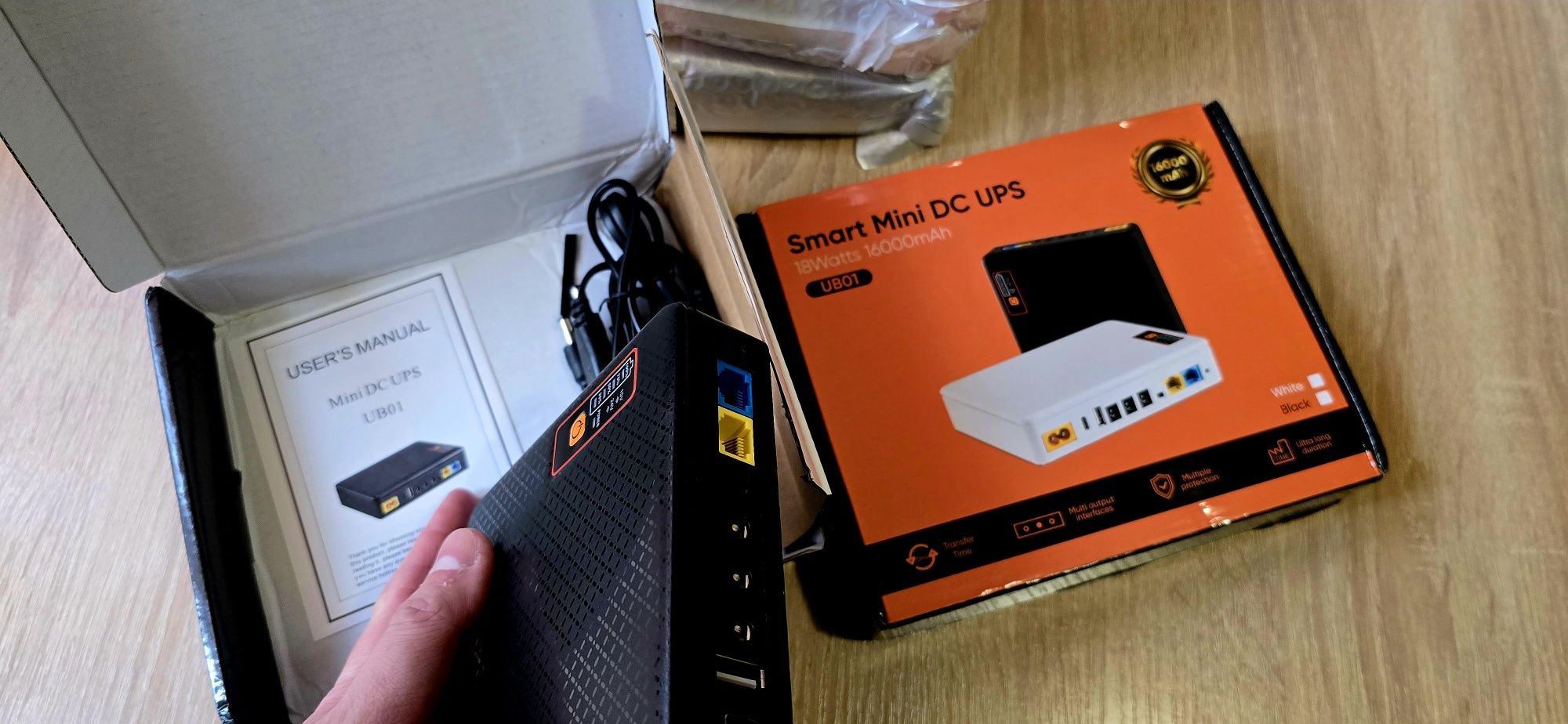 Безперебійник для роутерів DC UPS 18W на 16000 mAh. Знижка!!