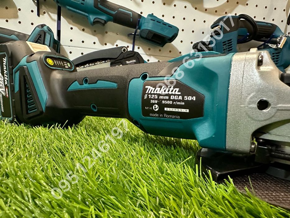 Болгарка аккумуляторная Makita DGA504 безщеточная мощная 1 АКБ 36V 8Ah