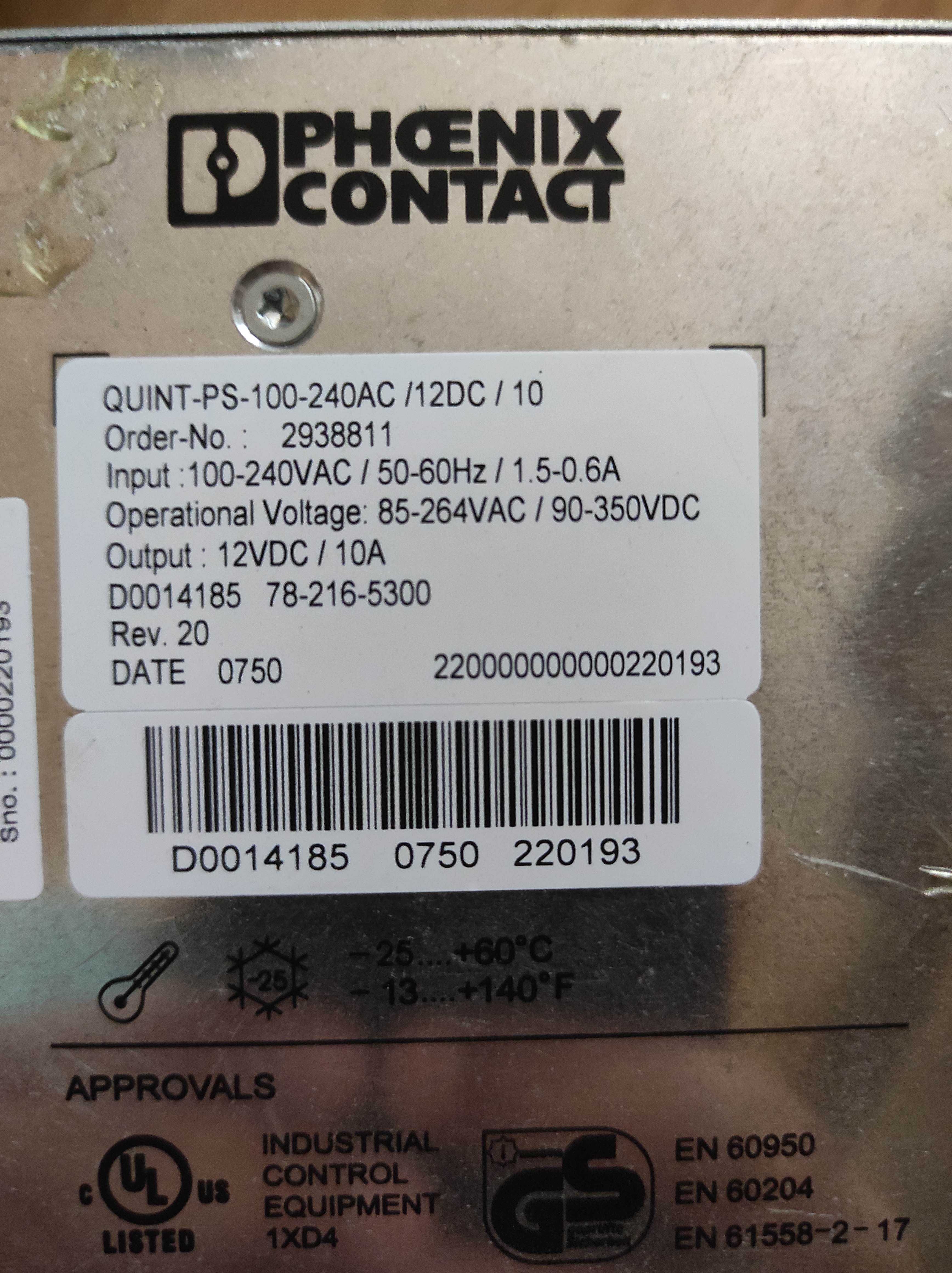 Блоки живлення Siemens Sitop, Phoenix Contact 10-40A 12V/24V