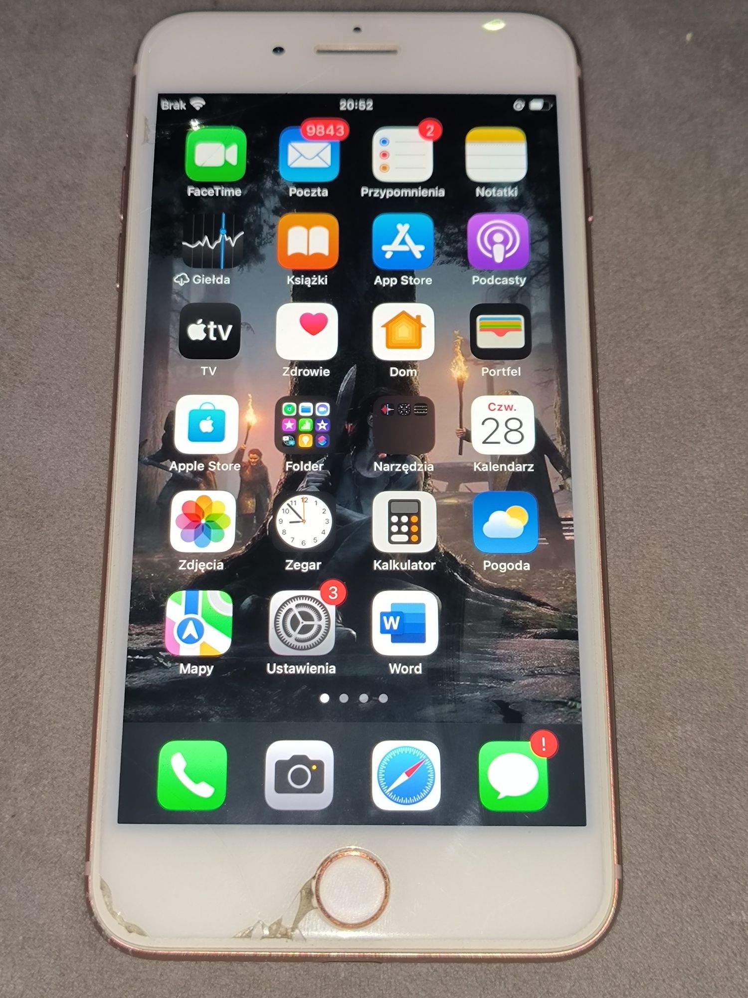 iPhone 8plus gold  128gb