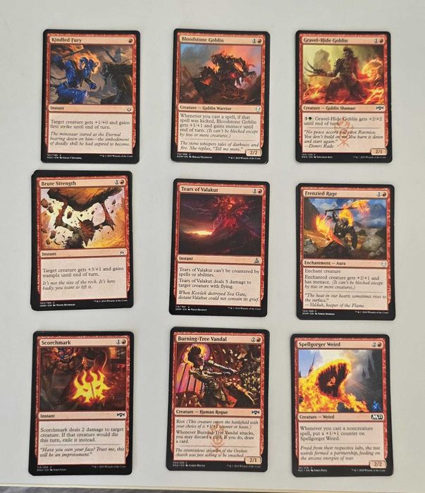 Cartas Magic - Vermelhas
