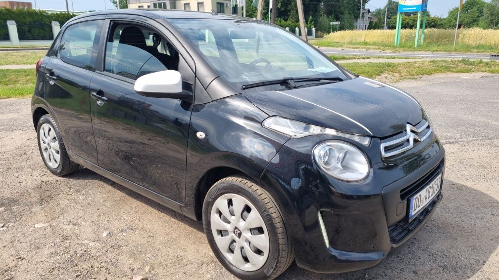 Citroën C1 Wersja II 1.2 Benzyna 5drzwi Czarny Klima Nowy rozrząd Ledy