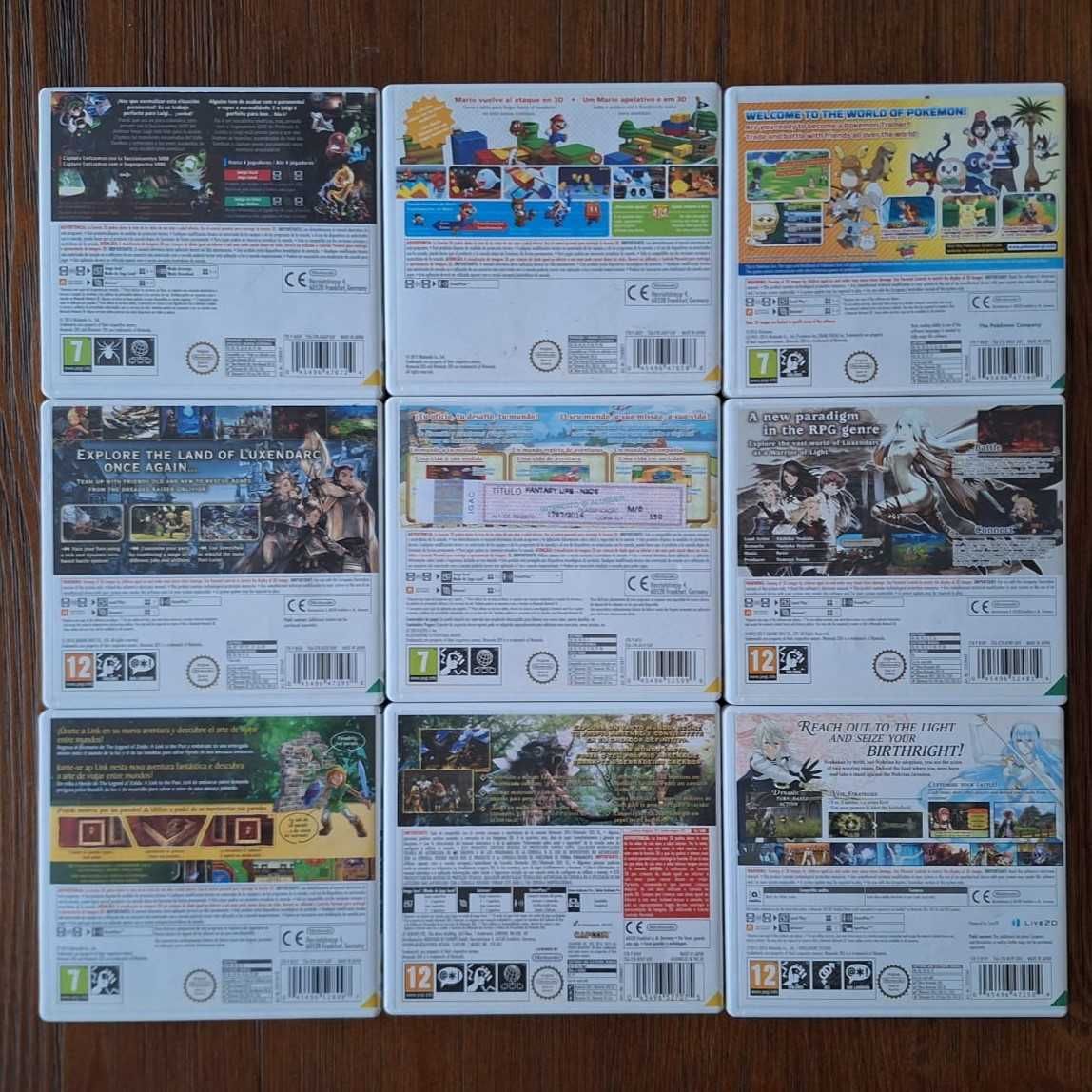 Jogos Nintendo DS e 3DS