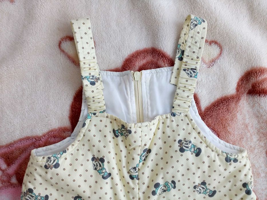 Spodnie ocieplane kombinezon Disney 74 myszka Mickey Minnie jak nowe